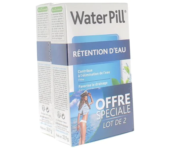 Water pill rétention d'eau Nutreov - Offre spéciale  lot de 2 boites de 30 comprimés