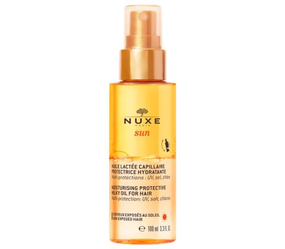 Huile lactée capillaire protectrice hydratante Nuxe sun - spray de 100 ml