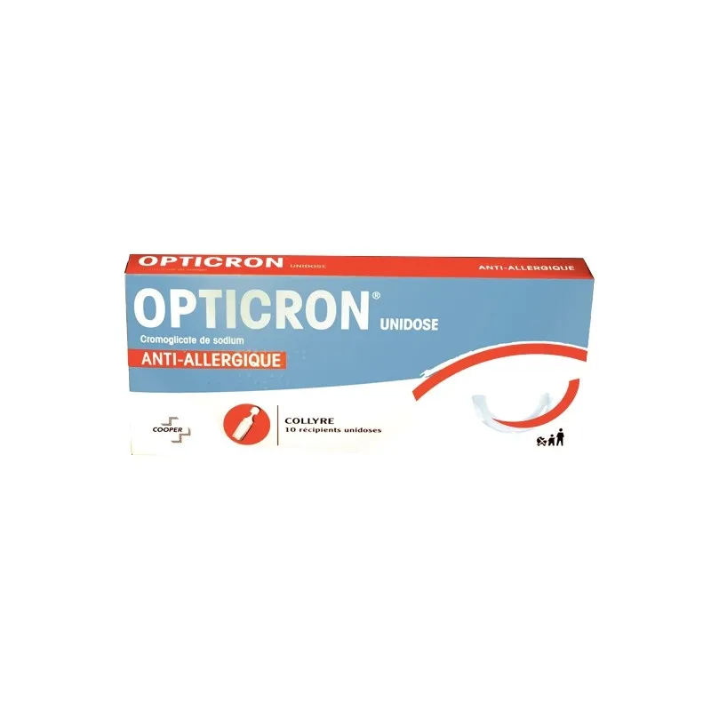 Opticron collyre 10 récipients unidoses | Nom de la Pharmacie en...