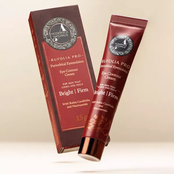 Rufolia PRO Periorbital Eyemulsion - Crème contour des yeux – Éclaircit, raffermit et hydrate le dessous des yeux – Nouvelle formule à base de manjistha, d'aloe vera, de lotus et de niacinamide – Meilleure crème pour le dessous des yeux