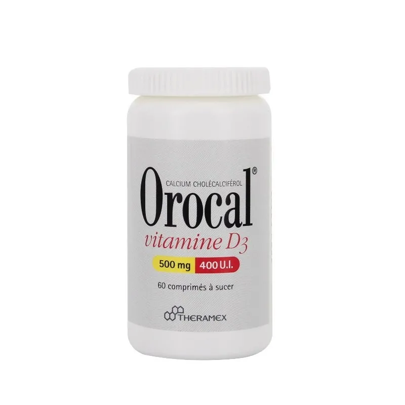Orocal Vitamine D3 500 Mg/400 U.I., Comprimé A Sucer | Nom de la...