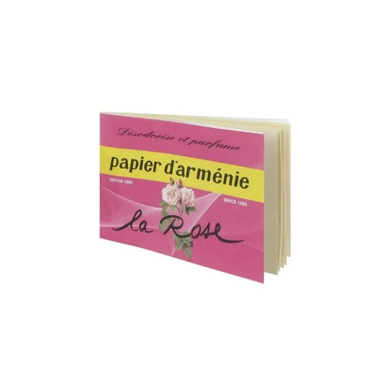 Papier d'Arménie Triple Carnet La Rose | Nom de la Pharmacie en...