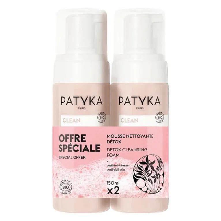 PATYKA CLEAN MOUSSE NETTOYANTE DETOX LOT DE 2X150ML