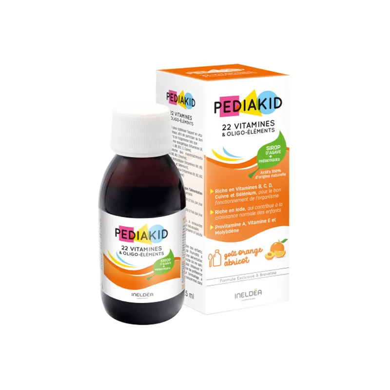 Labokapharma - Pediakid 22 Vitamines et Oligo-éléments 125ml