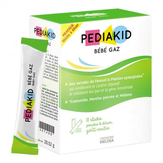 Pediakid bébé gaz 12 sticks - MyHappyPara
