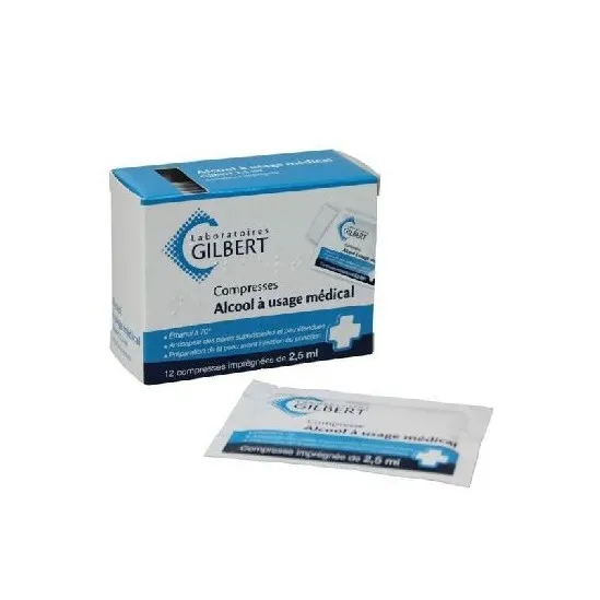 Gilbert Compresses Alcool A Usage Médical 2.5 ml