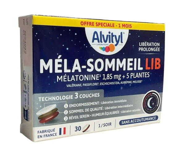 Méla-sommeil Lib Alvityl - boite de 30 comprimés