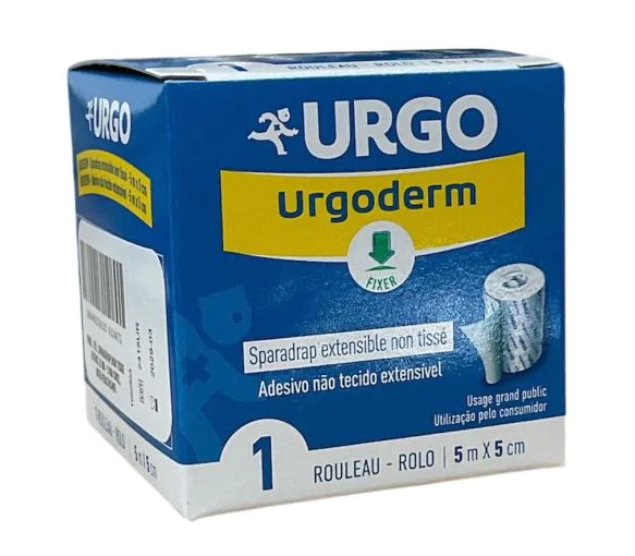 Urgoderm sparadrap extensible non tissé Urgo - rouleau de 5mx5cm