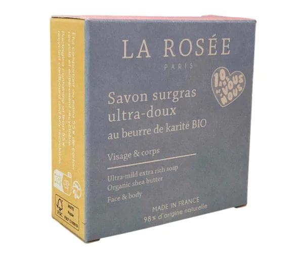 Savon surgras ultra-doux La Rosée - pain de 100g