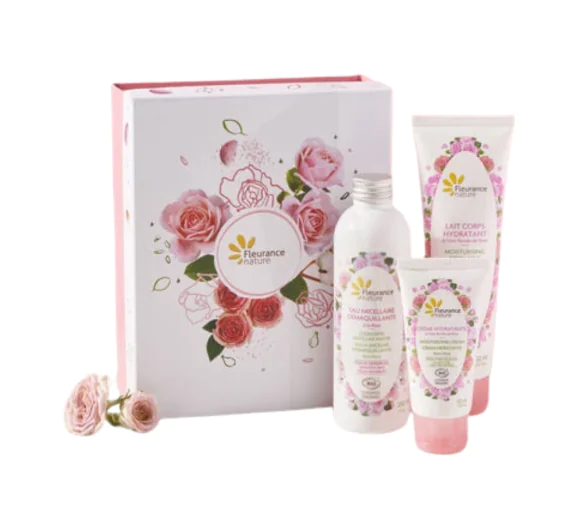 Rose délicate coffret Fleurance Nature - coffret de 3 produits