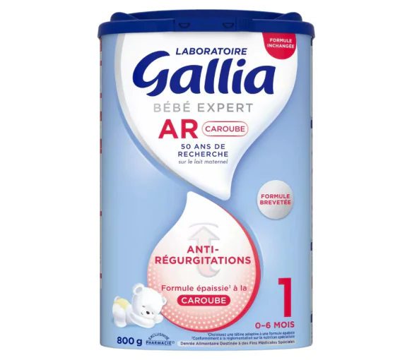 Bébé Expert AR Caroube Lait en poudre 1er âge Gallia - pot de 800g