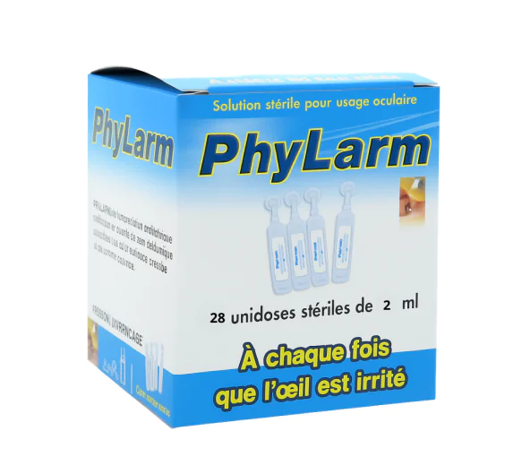 PhyLarm solution ophtalmique Lca Pharmaceutical - 28 unidoses de 2ml