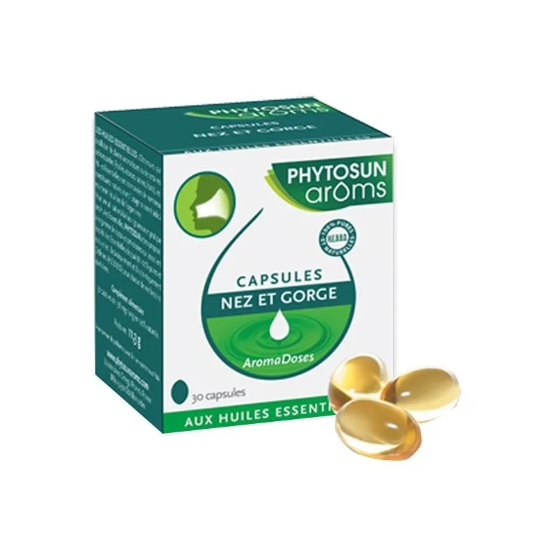 Phytosun arôms aromadoses nez et gorge 30 capsules | Nom de la...