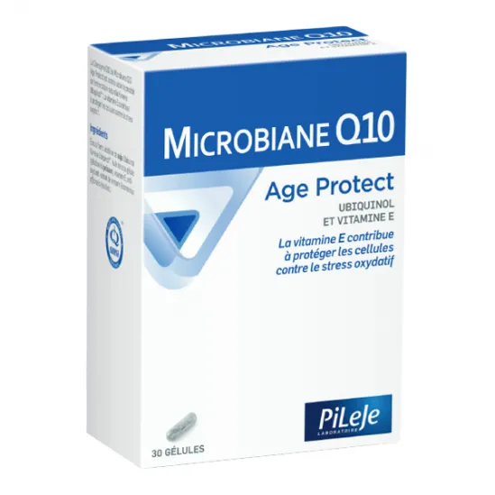 Pileje Microbiane Q10 age protect 30 gélules - MyHappyPara