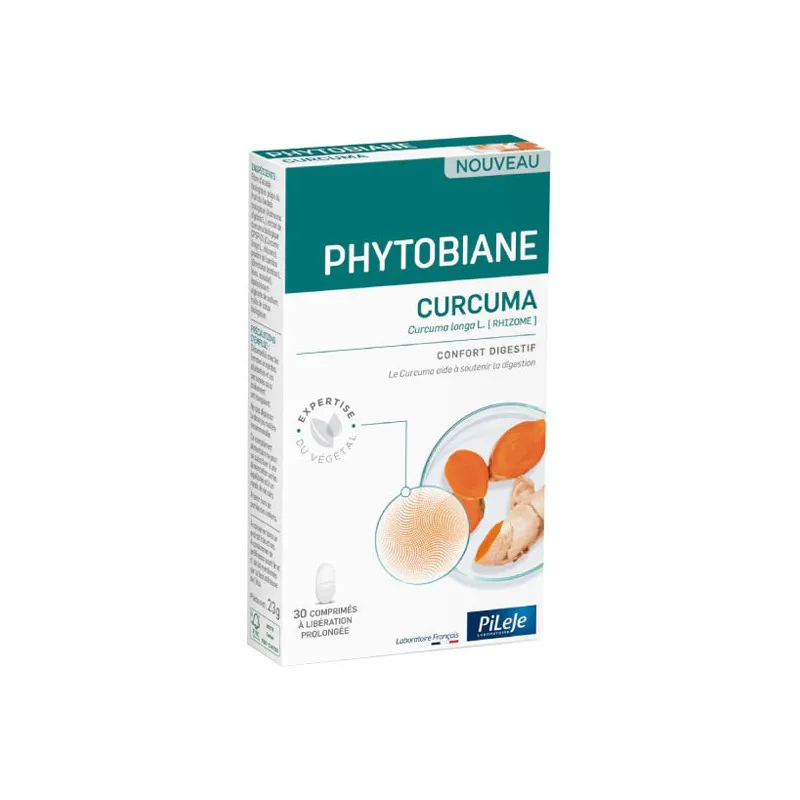 Labokapharma - Pileje Phytobiane Curcuma 30 comprimés