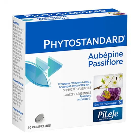Pileje Phytostandard Aubépine Passiflore 30 comprimés - MyHappyPara