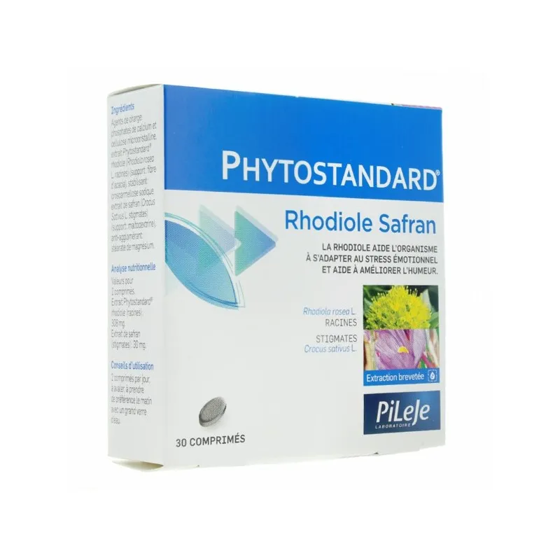 Pileje phytostandard rhodiole safran 30 comprimés