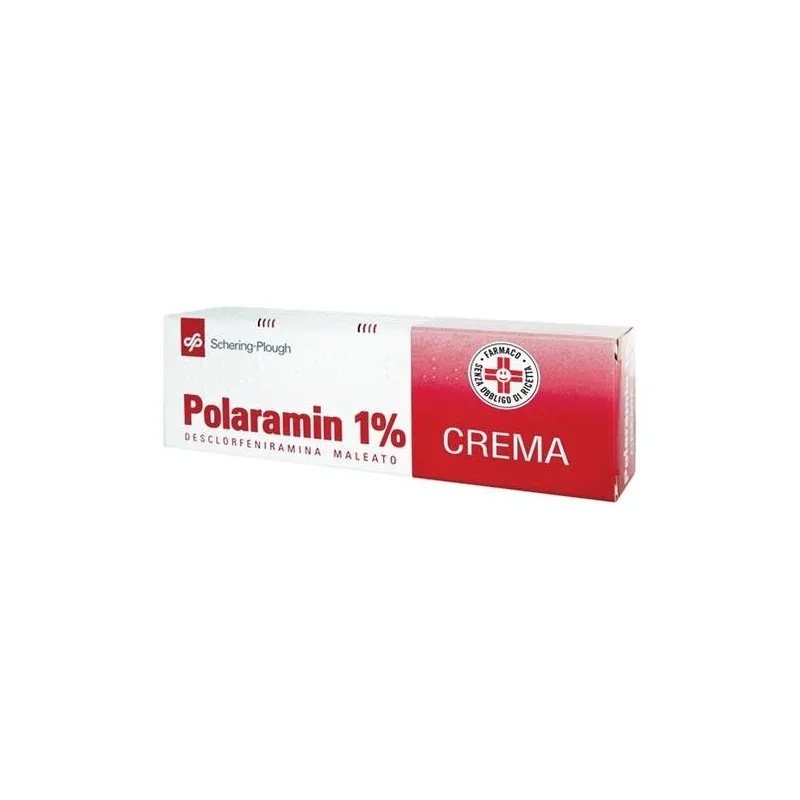 Polaramin 1% Desclorfeniramina maleato Crème Dermatite 25 gr