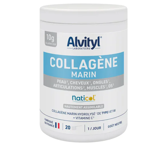 Collagène marin naticol goût neutre Alvityl - pot de 20 doses