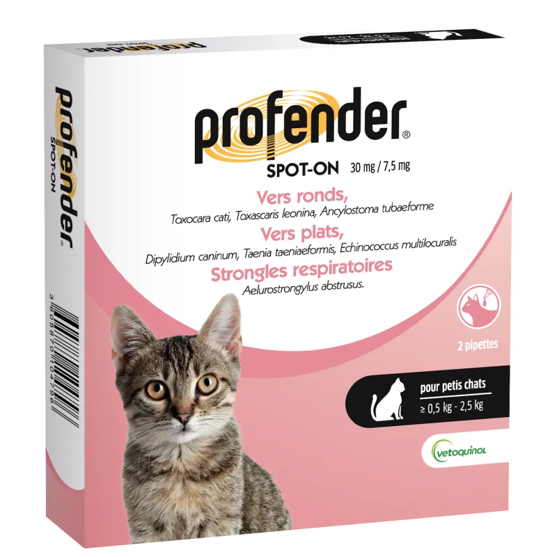 Profender Petit Chat (Moins de 2,5kg) 2 Pipettes