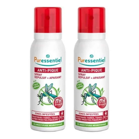 Puressentiel anti-pique spray répulsif lot de 2x75ml