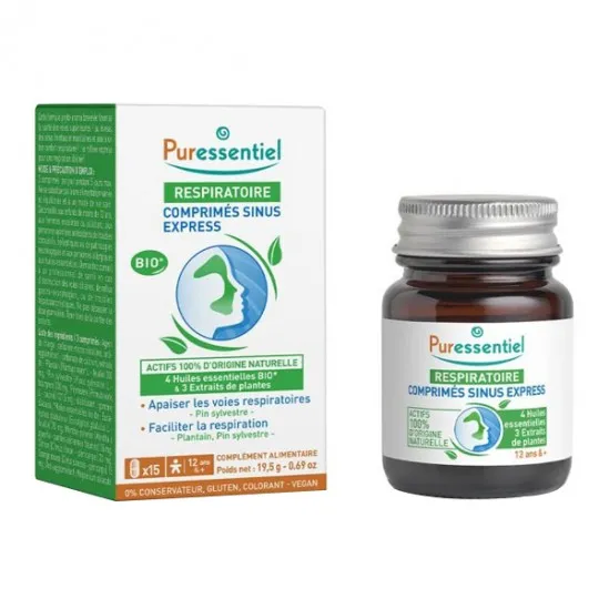 Puressentiel Respiratoire sinus express 15 comprimés - MyHappyPara