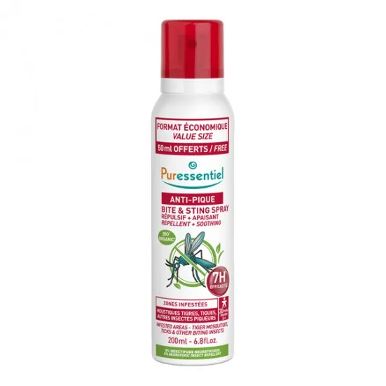 Puressentiel spray répulsif + apaisant anti-pique 200ml