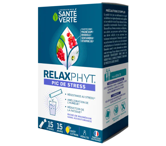 RelaxPhyt Pic de stress Santé Verte - boîte de 15 sticks