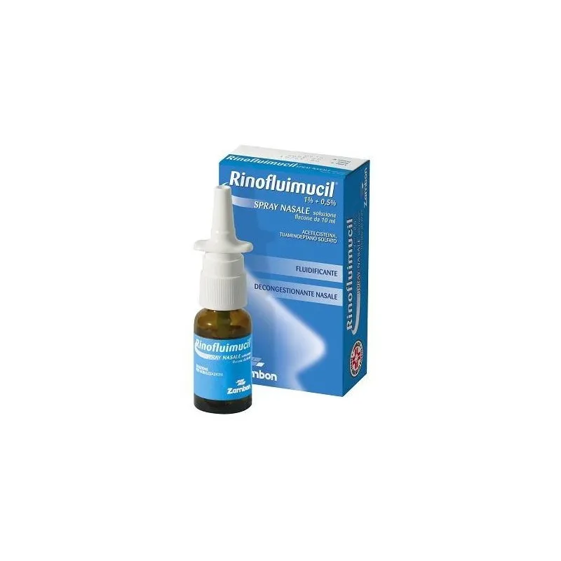RinoFluimucil 1% + 0.5% N-Acétylcystéine Rhinite Spray Nasal 10 ml