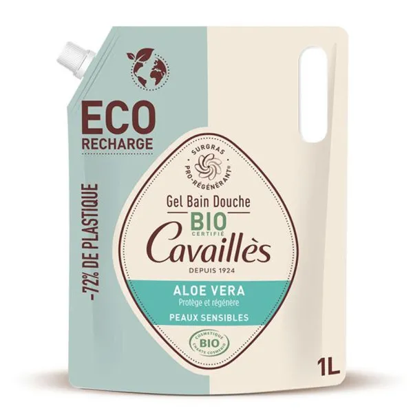 ROGE CAVAILLES GEL BAIN DOUCHE ALOE VERA BIO ECO RECHARGE 1L