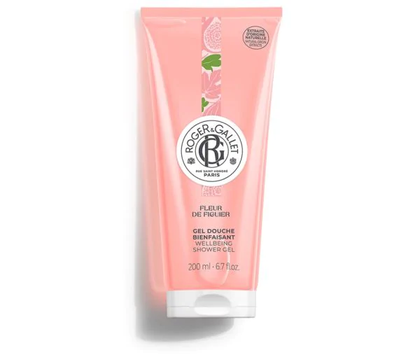 Gel douche bienfaisant fleur de figuier Roger & Gallet - tube de 200 ml