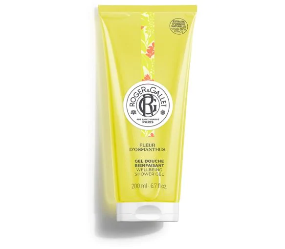 Gel douche bienfaisant fleur d'osmanthus Roger & Gallet - tube de 200 ml