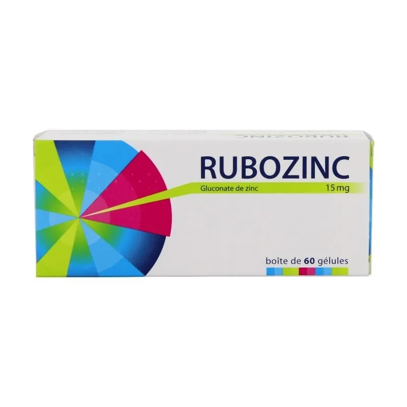 Rubozinc 15 mg 60 gélules | Nom de la Pharmacie en variable