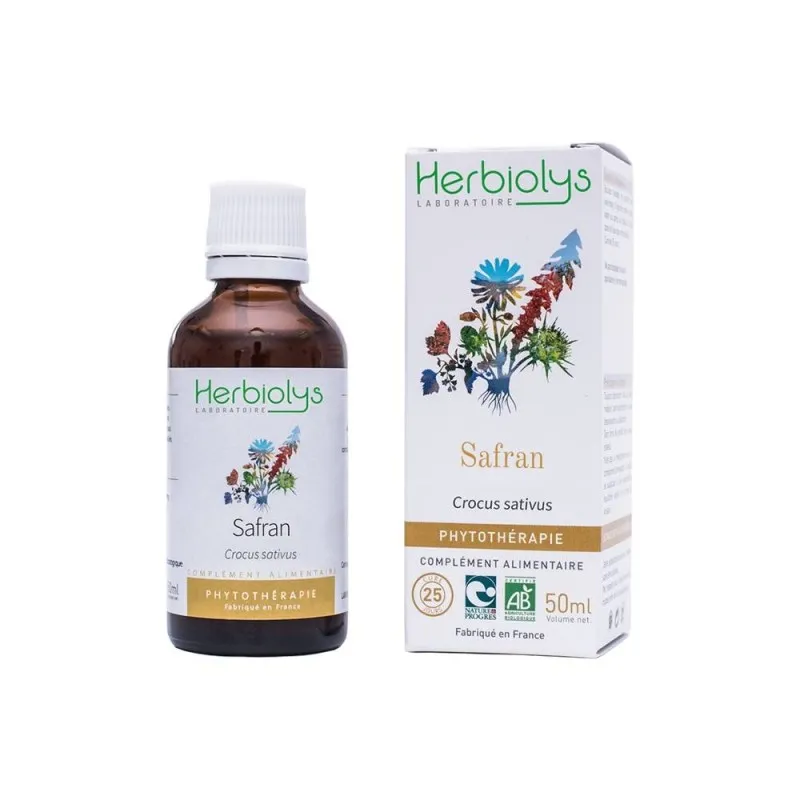 Achat Safran Bio Phytothérapie de Herbiolys au meilleur rpix