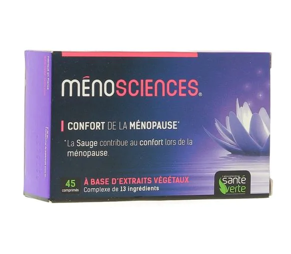 Méno'sciences confort lors de la ménopause Santé verte - 45 comprimés