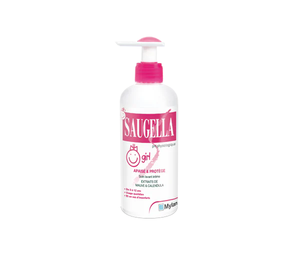 Girl émulsion lavante douce Saugella - flacon de 200 ml