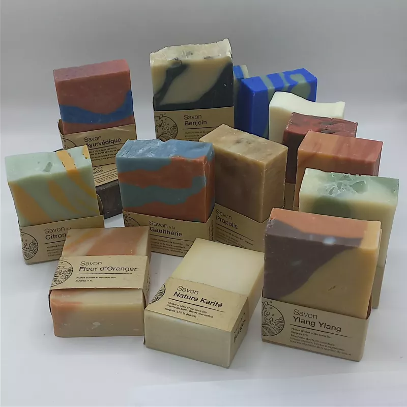 Savons Artisanaux 100g – Savonnerie de la Buèges |100% Naturel et Huiles Végétales Bio