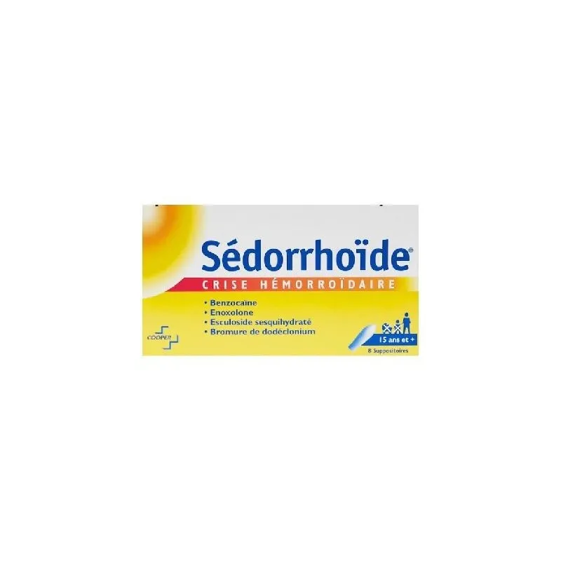 Sédorrhoïde 8 Suppositoires | Nom de la Pharmacie en variable