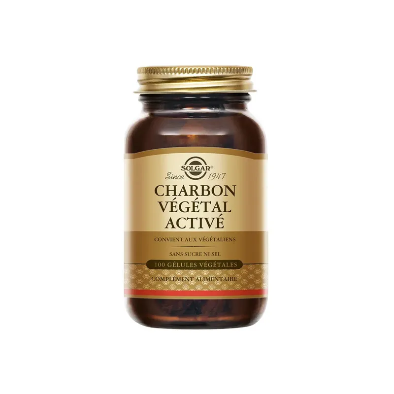 Labokapharma - Solgar Charbon Végétal activé 100 gélules
