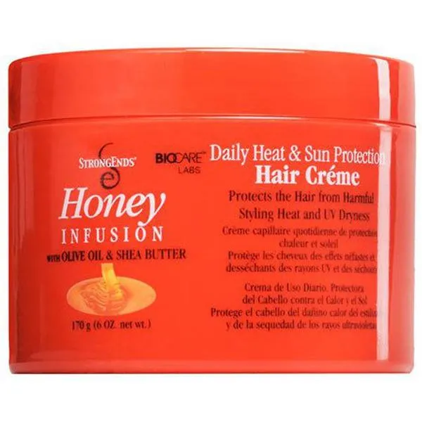 Strong Ends Honey Infusion Daily Heat & Sun Protection Hair Creme 170g