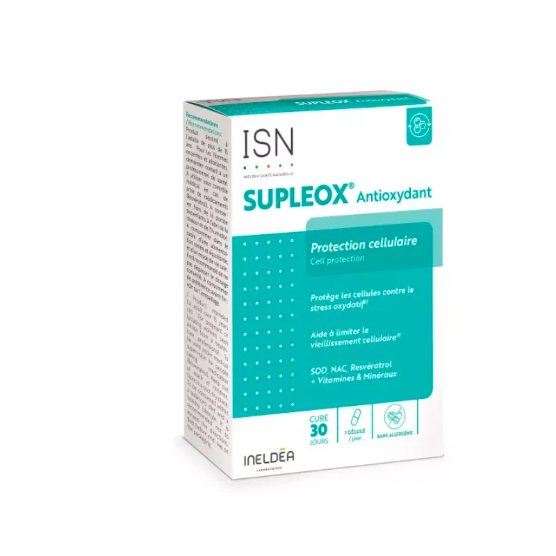 Achat SUPLEOX Antioxydant (30Gel) de Ineldea au meilleur prix