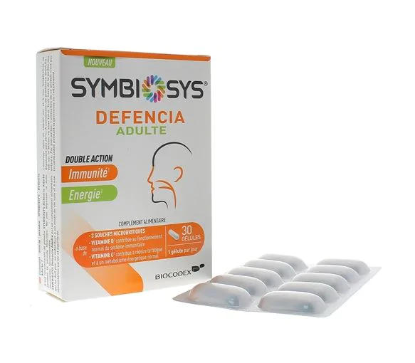 Symbiosys Defencia adulte Biocodex - boîte de 30 gélules