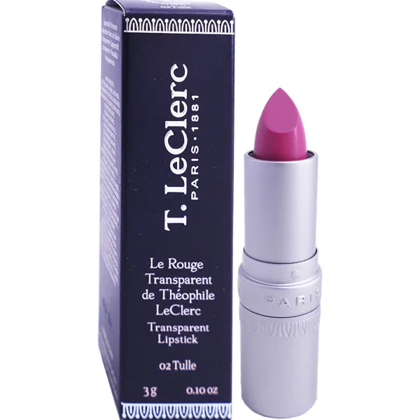 T.LECLERC ROUGE A LEVRES TRANSPARENT TULLE 02 3G