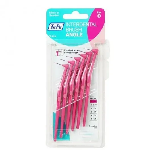 TePe Brossettes interdentaires Angle rose 0,4mm 6 pièces - MyHappyPara