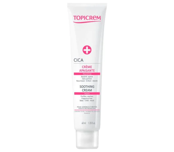CICA crème apaisante réparatrice peaux sensibles et irritées Topicrem - tube de 40 ml