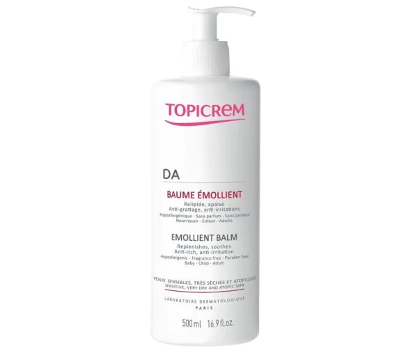DA baume émollient peaux atopiques Topicrem - flacon de 500 ml