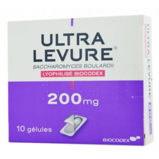Ultra levure antidiarrhéique200 mg 10 gélules