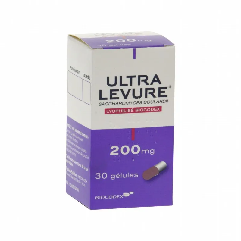 Ultra-Levure 200mg 30 gélules | Nom de la Pharmacie en variable