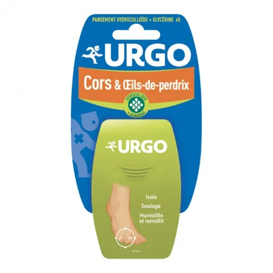 Urgo cors & oeils de perdrix pansement hydrocolloïde 5 pièces