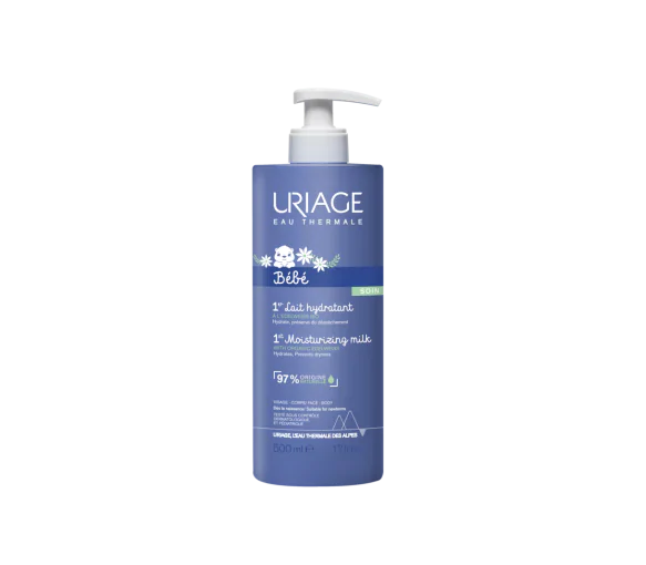1er lait hydratant bébé Uriage - flacon-pompe de 500 ml